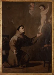 Menighetsmuseum. Maleri. Den hellige Antonius av Padua (St. Antonius av Padua). Kopi av Jose Ribera. Olje på lerret. 17. århundre.