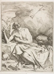 St. Jerome som hører den siste doms trompet