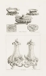 Sallieres et Tabatières (Saltretter og snusbokser), tallerken 69 i Oeuvres