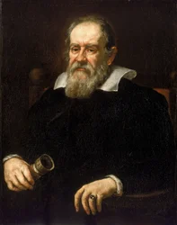 Portrett av Galileo Galilei kjent som Galileo Galileo, italiensk astronom (1564–1642). Maleri av Sustermans-skolen.
