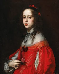Portrett av Maria Leopoldine av Østerrike-Tyrol, 1632-1649, keiserinne av Det tysk-romerske rike