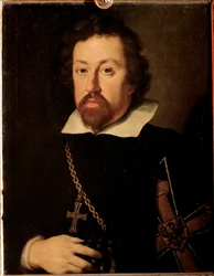 Portrett av Maximilian III av Østerrike (Maximilian III av Habsburg, kjent som den tyske mesteren (der Deutschmeister) (1558-1618) Maleri av Justus Sustermans (1597-1681)
