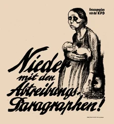 Ned med abortparagrafene!, 1923.