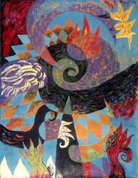 Abstrakt spiralfantasi