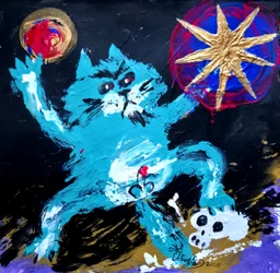 Den blå demonkatten