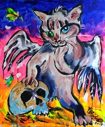 Den mystiske katten og hodeskallen