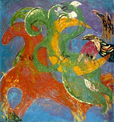 Fargerike, abstrakte dyr