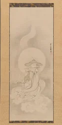 Jizo Bosatsu Playing a Flute, midten av 1600-tallet.