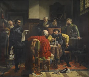 Karl Swoboda kunngjøringen av dødsdommen til Johann Friedrich av Sachsen