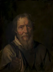 Portrett av en gammel mann. Christian Jacobsen Drakenberg