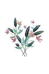 Delikate blomstermalerier i akvarell