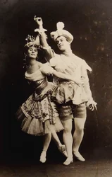 Anna Pavlova og Vaslav Nijinsky i balletten Le Pavillon dArmide av Nikolai Tcherepnin, 1907