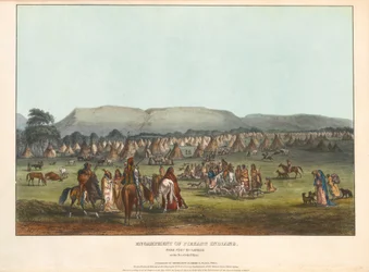 Leir for Piegan-indianere
