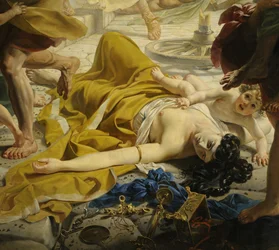 Detalj av Pompeii siste dag (av Karl Bryullov, 1833, Russian Museum)