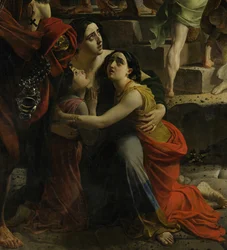Detalj av Pompeis siste dag (av Karl Brjullov, 1833, Det russiske museet)