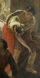 Detalj av den siste dagen i Pompeii (av Karl Bryullov, 1833, Russian Museum)