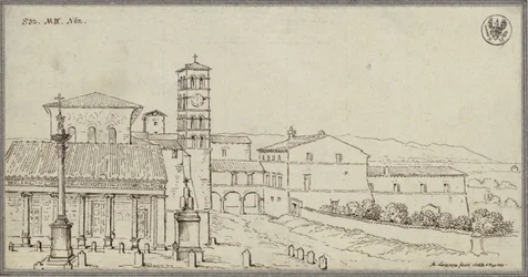 Utsikt over San Lorenzo fuori le mura i Roma