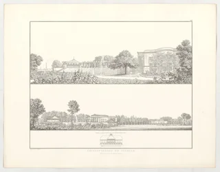 Charlottenhof ved Potsdam, blad 111 fra serien «Samling av arkitektoniske utkast»