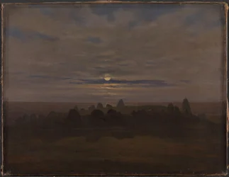 Steinalderhaug, ca. 1820 (olje på lerret)