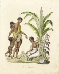 Afrikansk familie (trykk)