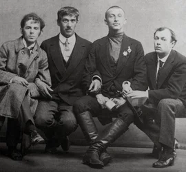 Osip Mandelstam, Korney Chukovsky, Benedict Livshits og Yuri Annenkov, 1914