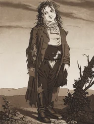 De unge tiggere, ca. 1800.
