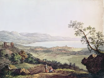 Utsikt over Genève fra Saconex i Savoy