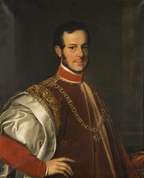 Portrett av prins Johann Adolf II av Schwarzenberg 1799-1888, 1852.