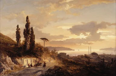 En utsikt over Konstantinopel og Bosporos fra den asiatiske siden, 1864