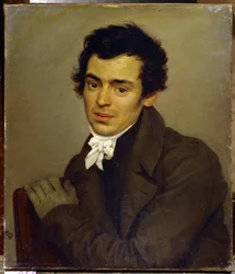 Portrett av arkitekten Konstantin Thon (Portrett av arkitekten Konstantin Thon) - Maleri av Karl Pavlovich Briullov (Brioullov) (1799-1852), olje på lerret