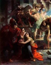 Pompeis siste dag, 1833, detalj, 1965