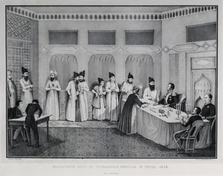Signering av Turkmenchay-traktaten, 1828