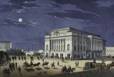Alexandrinsky-teatret i St. Petersburg, første halvdel av 1800-tallet.