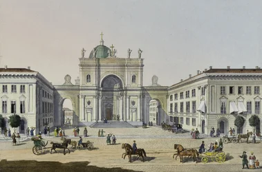 Den katolske kirken St. Catherine i St. Petersburg, første halvdel av 1800-tallet.
