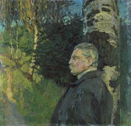 Portrett av Detlef von Liliencron (1844-1909) 1906 (olje på lerret)
