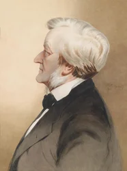 ""Portrett av den tyske komponisten Richard Wagner""