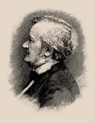 Portrett av komponisten Richard Wagner 1813-1883, 1900-1910-tallet.