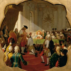 Første opprykk til den militære Maria Theresa-ordenen i 1758