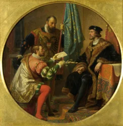 Keiser Charles V og kong Frans I ved Pavia 1525