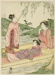 Den åttende måneden (Hachigatsu), fra serien "Popular Customs of the Twelve Months (Fuzoku juni ko)"