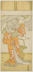 Skuespiller Arashi Ryuzô II som Hachijô i quot;Pillar Calendar of the Genji and Heike Clansquot; (quot;Gempei hashira-goyomiquot;)