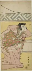 Skuespiller Sawamura Sôjûrô III som Oda Kazusanosuke Harunaga i quot;Muromacho Chronicle in Kana Scriptquot; (quot;Kanagaki Muromachi bundanquot;)
