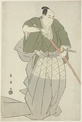 Momonoi Wakasanosuke tegner et sverd Momonoi Wakasanosuke trekker ett av sine to sverd