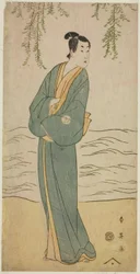 Stykket Suda no Haru Geisha Katagi, fremført på Kiri-teateret i den første måneden,