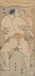 To kjente brytere Onogawa og Tanikase, ca. 1795.