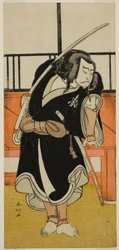 The Play Iro Moyo Aoyagi Soga (), fremført på Nakamura Theatre i den andre måneden, 1775 ()
