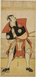 Sakata Hangoro III som Omi no Kotoda i stykket Haru no Nishiki Date-zome Soga, fremført på Nakamura Theatre i den andre måneden,