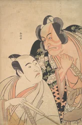 En Daimyo som snakker med en av sine holdere, sent på 1700-tallet.