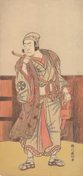 Den første Nakamura Nakazo i rollen som Shimada no Hachizo, 4. måned, 1783.