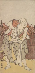 Den andre Nakamura Sukegoro som en gammel mann, ca. 1788.
